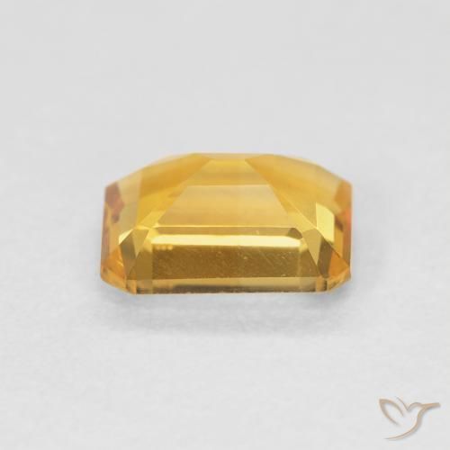 Citrino Laranja-Ouro Natural 1.30ct, Corte Octógono / Esmeralda, VVS