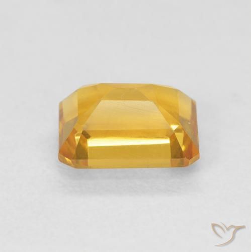 Citrino Laranja-Ouro Natural 1.61ct, Corte Octógono / Esmeralda, VVS