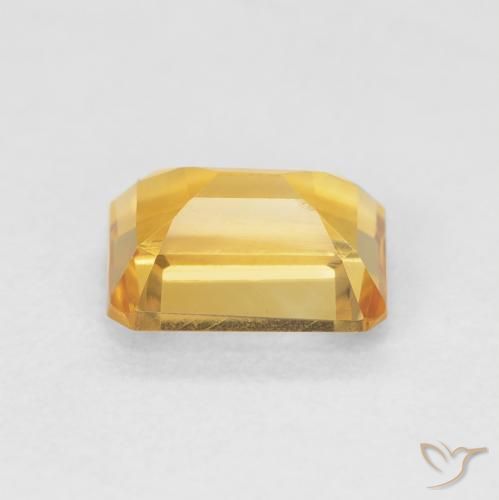Citrino Medium Light Orange-Gold Natural 1.59ct, Corte Octógono / Esmeralda, VVS