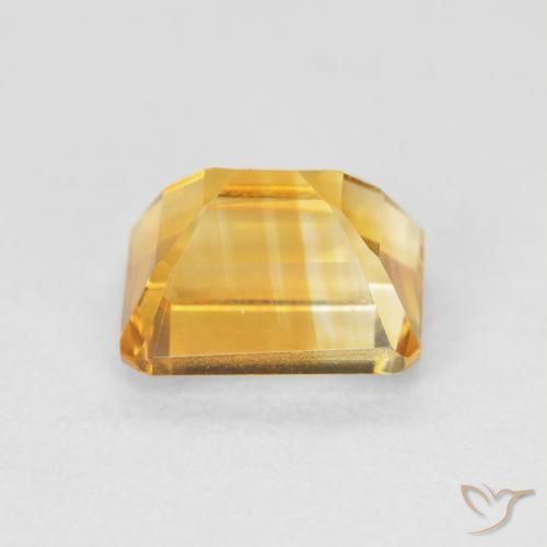 Citrino ouro médio Natural 1.93ct, Corte Octógono / Esmeralda, VVS