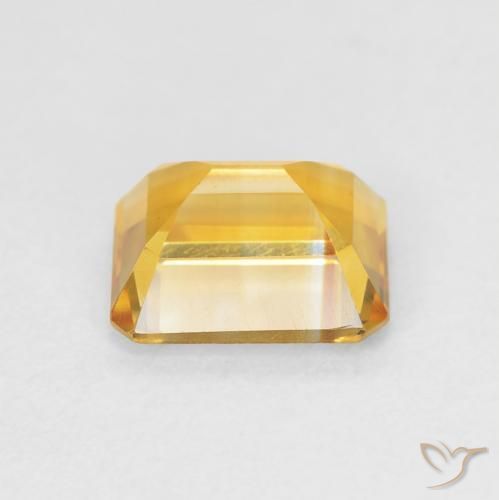 Citrino Medium Light Orange-Gold Natural 1.64ct, Corte Octógono / Esmeralda, VVS