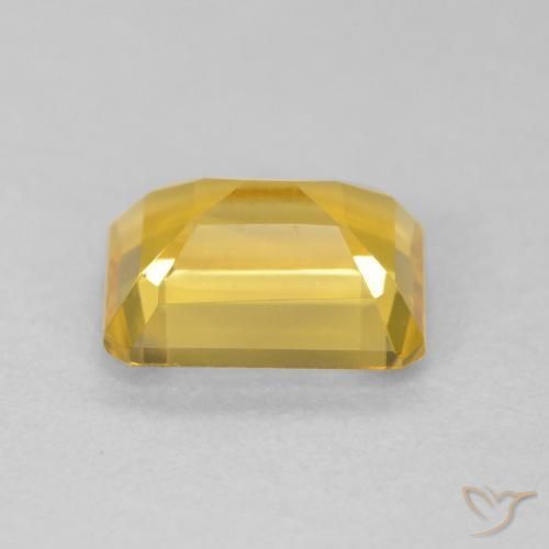 Citrino Dourado Natural 1.56ct, Corte Octógono / Esmeralda, VVS-VS