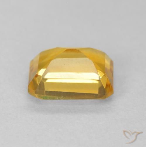 Citrino Medium Light Orange-Gold Natural 1.62ct, Corte Octógono / Esmeralda, VVS-VS