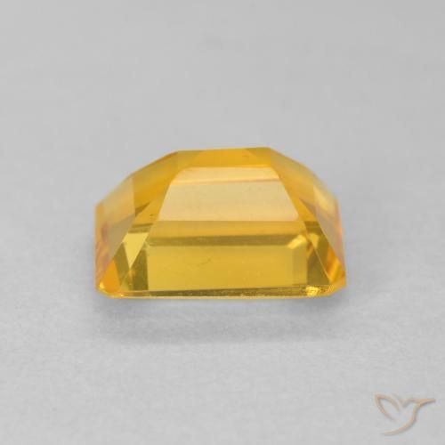 Citrino Laranja-Ouro Natural 1.35ct, Corte Octógono / Esmeralda, VVS-VS