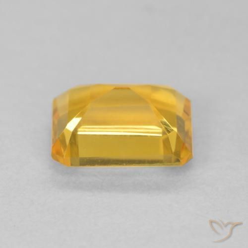 Citrino Laranja-Ouro Natural 1.52ct, Corte Octógono / Esmeralda, VVS-VS