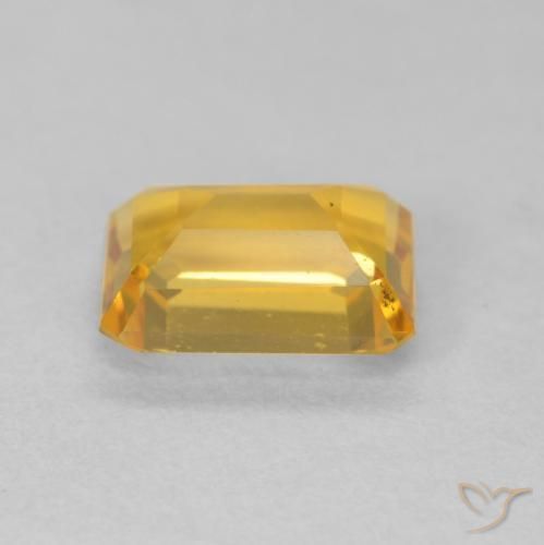 Citrino Laranja-Ouro Natural 1.43ct, Corte Octógono / Esmeralda, VVS-VS