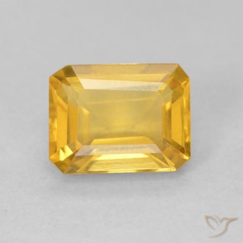 1.64ct Natural ouro brilhante Citrino, Corte Esmeralda, VVS-VS