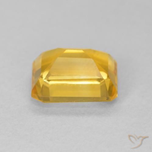 Citrino ouro brilhante Natural 1.64ct, Corte Octógono / Esmeralda, VVS-VS