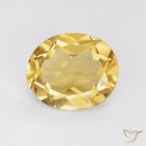 4.26ct Natural Laranja Dourada Citrino, oval, VVS-VS