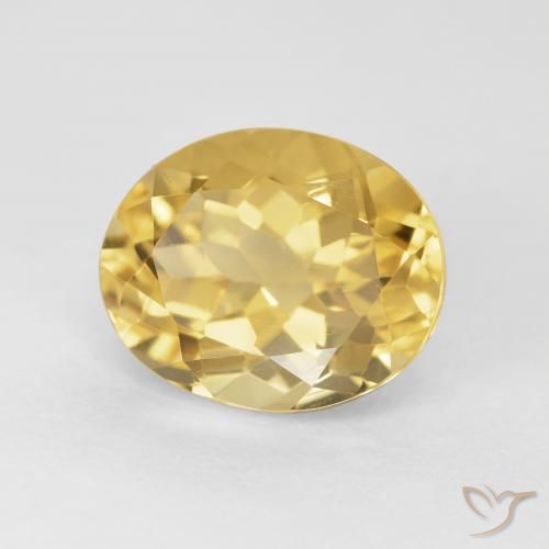 Citrino Dourado médio Natural 4.86ct, oval, VVS-VS