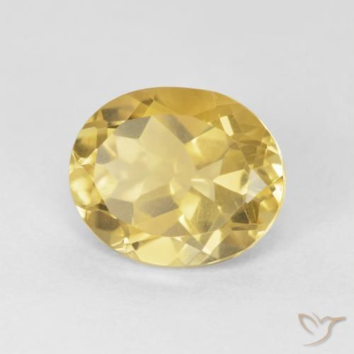 Citrino Dourado médio Natural 4.08ct, oval, VVS-VS