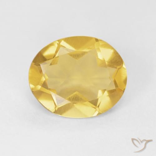 3.92ct Natural Laranja Dourada Citrino, oval, VVS-VS