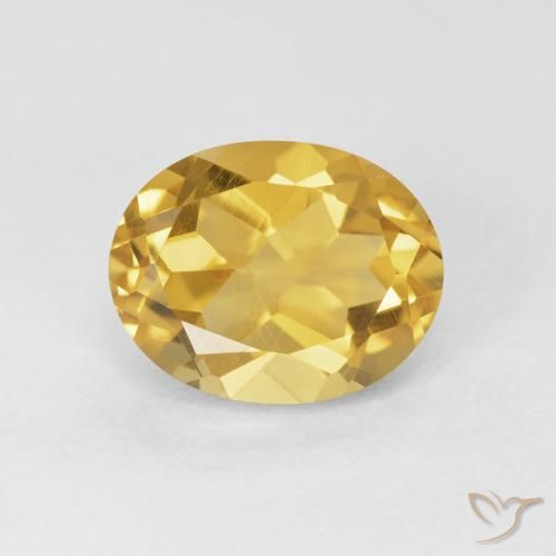 3.88ct Natural Dourado médio Citrino, oval, VVS-VS