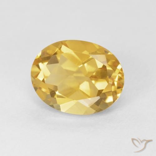 Citrino Dourado médio Natural 3.88ct, oval, VVS-VS