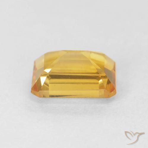 Citrino ouro profundo Natural 1.68ct, Corte Octógono / Esmeralda, VVS-VS