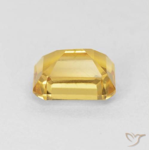 Citrino Dourado Natural 1.63ct, Corte Octógono / Esmeralda, VVS-VS