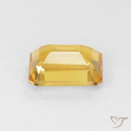 Citrino Dourado Natural 1.52ct, Corte Octógono / Esmeralda, VVS-VS