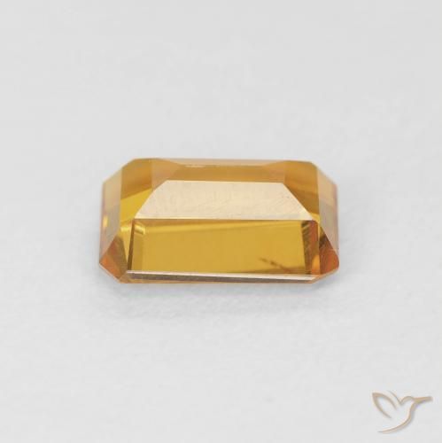 Citrino Laranja-Ouro Natural 1.18ct, Corte Octógono / Esmeralda, VS