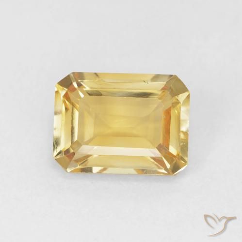 1.48ct Natural Ouro Citrino, Corte Esmeralda, VS