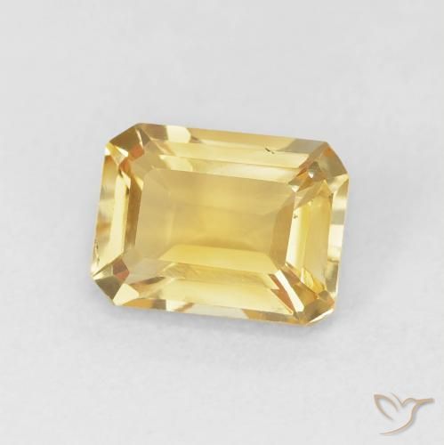 Citrino Ouro Natural 1.48ct, Corte Octógono / Esmeralda, VS
