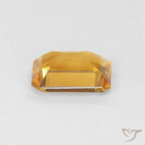 Citrino Laranja-Ouro Natural 1.16ct, Corte Octógono / Esmeralda, VS