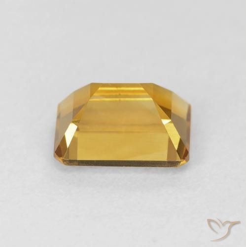 Citrino ouro profundo Natural 1.54ct, Corte Octógono / Esmeralda, VS