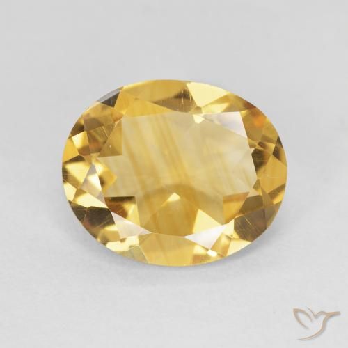 3.89ct Natural ouro profundo Citrino, oval, VVS-VS