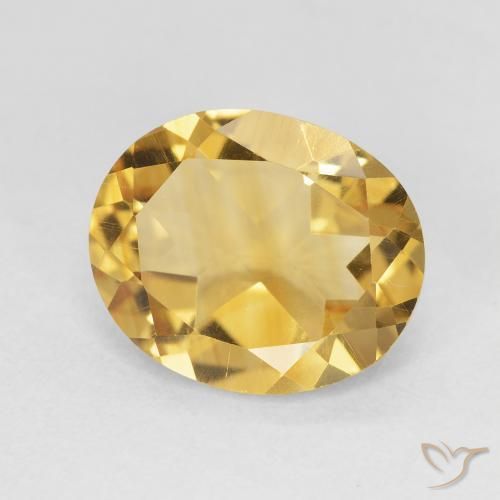 Citrino ouro profundo Natural 3.89ct, oval, VVS-VS