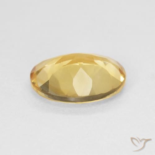 Citrino Medium Light Orange-Gold Natural 3.47ct, oval, VVS-VS