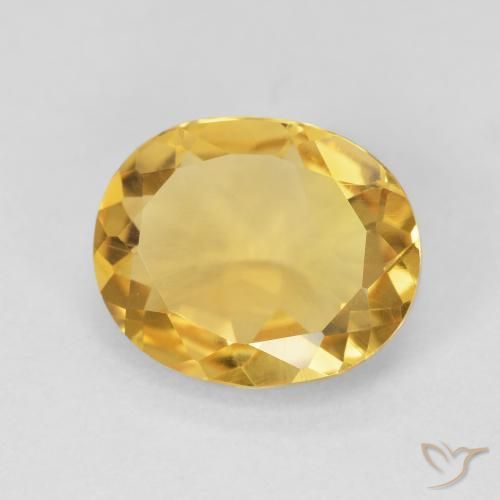 Citrino ouro médio Natural 3.98ct, oval, VVS-VS
