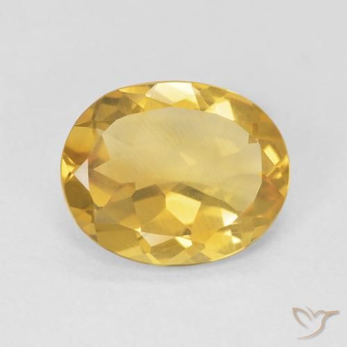 3.34ct Natural Laranja Dourada Citrino, oval, VVS-VS