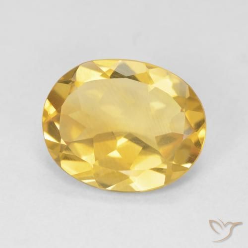 Citrino Laranja Dourada Natural 3.34ct, oval, VVS-VS