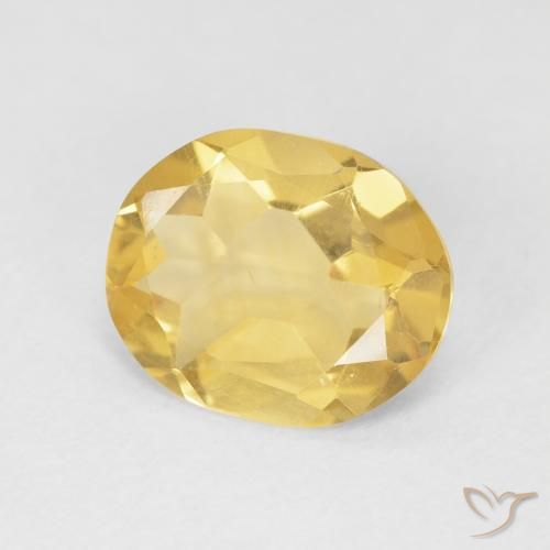 Citrino Dourado médio Natural 2.96ct, oval, VVS-VS