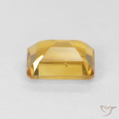 Citrino Dourado Natural 1.62ct, Corte Octógono / Esmeralda, VVS
