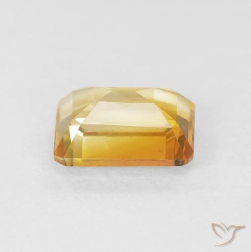 Citrino Dourado Natural 1.56ct, Corte Octógono / Esmeralda, VVS