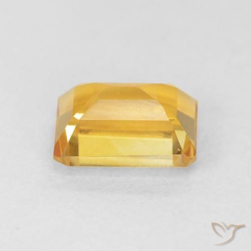 Citrino Dourado Natural 1.74ct, Corte Octógono / Esmeralda, VVS-VS