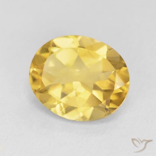 Citrino Dourado médio Natural 4.19ct, oval, VVS-VS