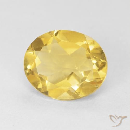 Citrino Dourado médio Natural 4.06ct, oval, VVS-VS