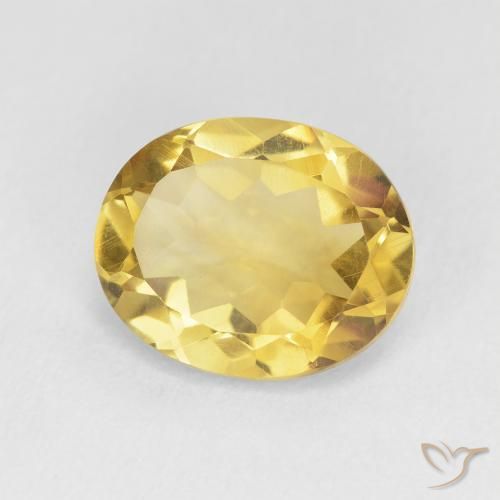 Citrino Laranja Dourada Natural 3.87ct, oval, VVS-VS