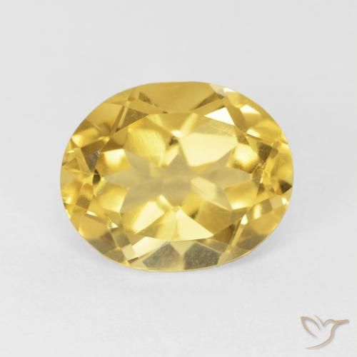 4.24ct Natural Laranja Dourada Citrino, oval, VVS-VS