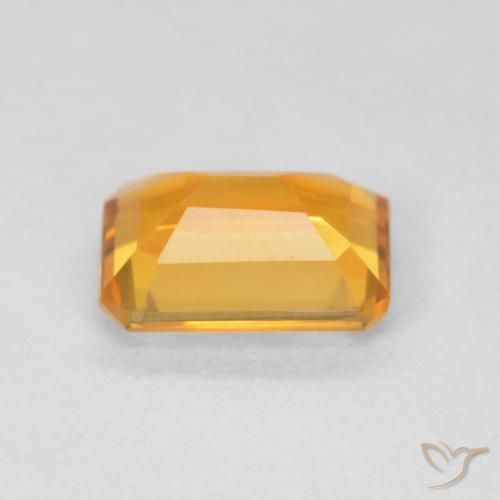 Citrino Laranja-Ouro Natural 1.07ct, Corte Octógono / Esmeralda, VVS-VS