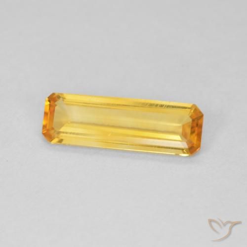 Citrino Dourado Natural 0.99ct, Corte Octógono / Esmeralda, VVS-VS