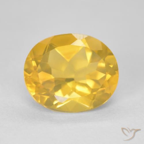 4.58ct Natural ouro médio Citrino, oval, VVS-VS