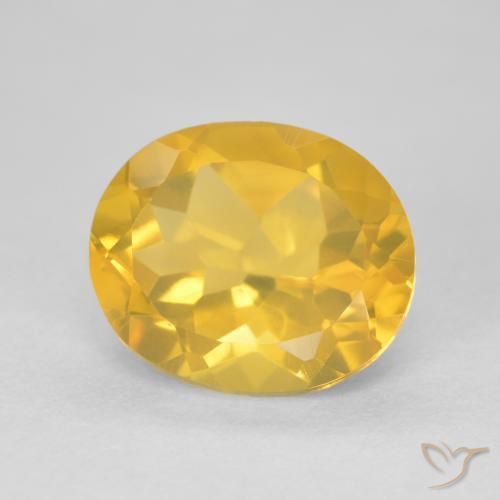 Citrino ouro médio Natural 4.58ct, oval, VVS-VS