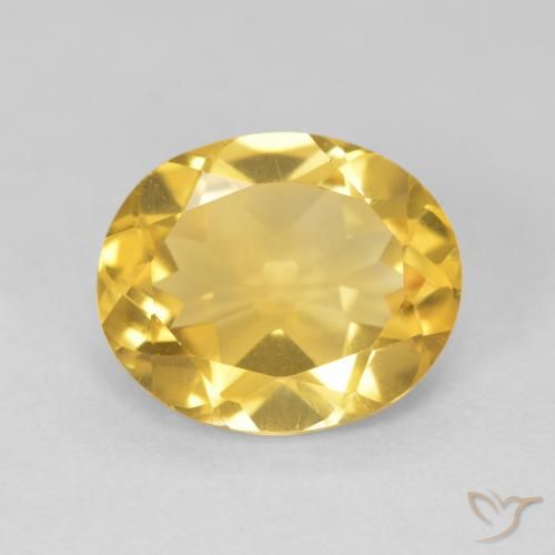 4.08ct Natural Dourado médio Citrino, oval, VVS
