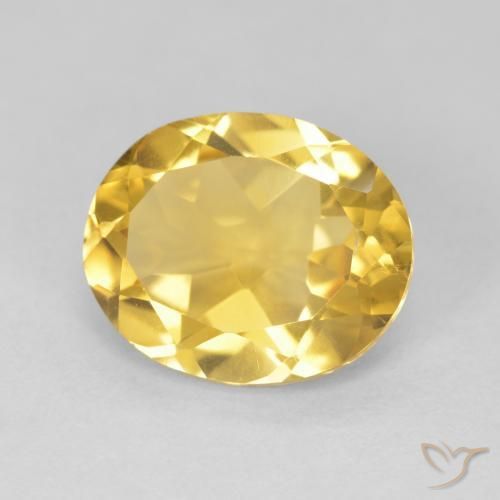 Citrino Dourado médio Natural 4.08ct, oval, VVS