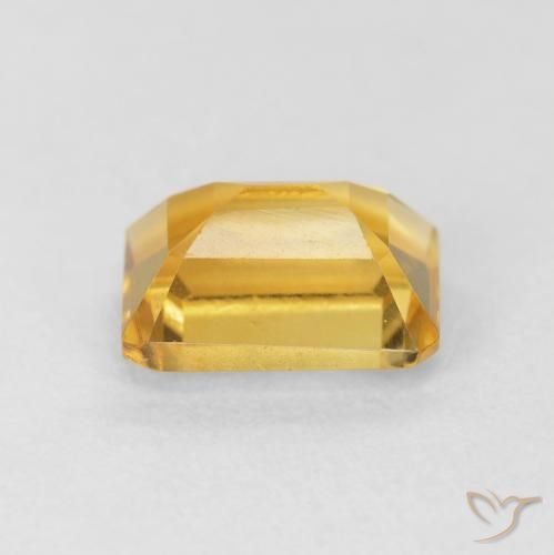 Citrino Dourado médio Natural 1.77ct, Corte Octógono / Esmeralda, VVS