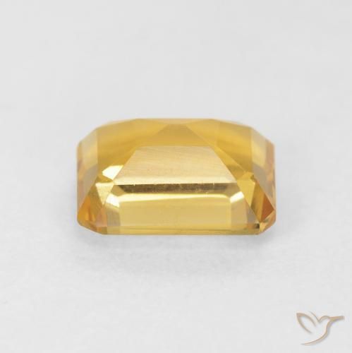 Citrino ouro profundo Natural 1.66ct, Corte Octógono / Esmeralda, VVS