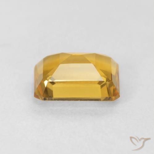 Citrino Dourado Natural 1.46ct, Corte Octógono / Esmeralda, VVS