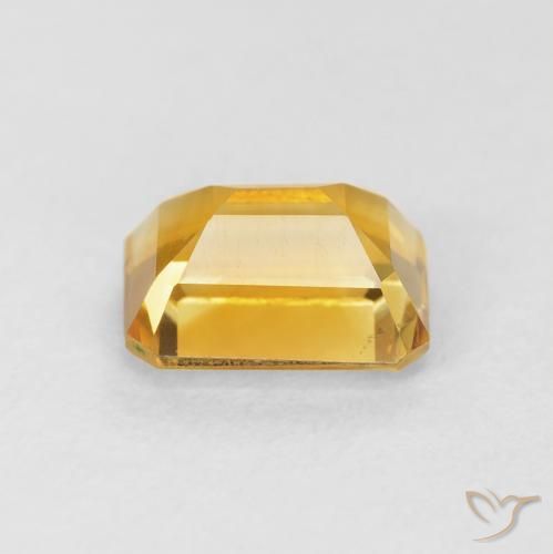 Citrino Dourado Natural 1.57ct, Corte Octógono / Esmeralda, VVS